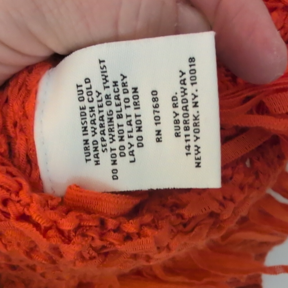 Ruby Rd. Women's Orange Knit Sweater - Picture 5 of 8